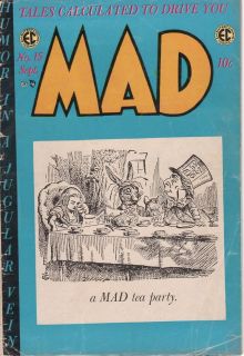 MAD #15 (1954) EC COMIC KURTZMAN, ELDER, DAVIS, WOOD GASOLINE ALLEY