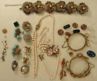 miriam haskell jewelry parts pieces for repair