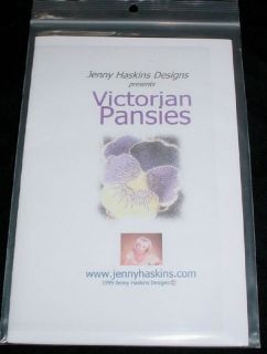 Jenny Haskins Designs Victorian Pansies Embroidery CD