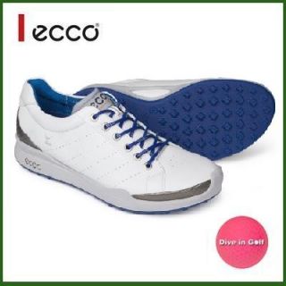 New Ecco Biom Hybrid Mens Golf Shoes White Royal EU 40 41 42 43 44 45