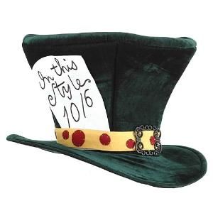Alice in Wonderland Mad Hatter Classic Top Hat Licensed