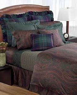 Ralph Lauren Greycliff Paisley King Sheet Set Plus Pillow Cases Set 1