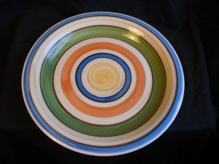 Beautiful Mulberry Home Collection Swirl Stripe Dinner Plate 10 1/2