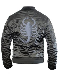 Slim Fit Drive Trucker Gosling Black Jacket Embroidered Scorpion