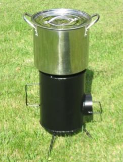 Grover Rocket Stove Removable Legs Wood Cooking Stove