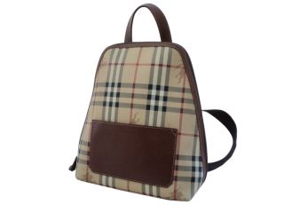 AUTHENTIC BURBERRY HAYMARKET CHECK MEDIUM BACKPACK RUCKSACK MADE IN