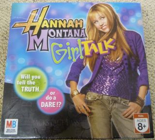 2007 HANNAH MONTANA Miley Cyrus GIRL TALK BOARD GAME NEW SEALED NIB