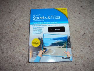 Microsoft Streets Trips Software with GPS Locator