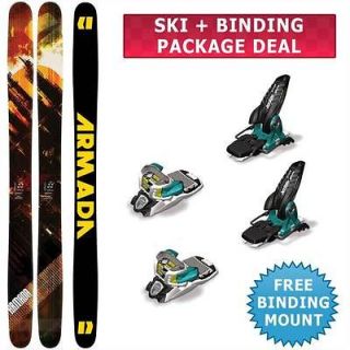 Armada JJ Skis 2013 + Marker Jester 16 Bindings White Black Teal