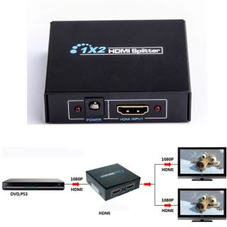 HDMI Splitter Switch 1 Input 2 Output 1080P for blu ray player HDCVT