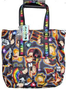 Harajuku Lovers UH O Large Rainbow Girls Travel Tote Bag Purse Style