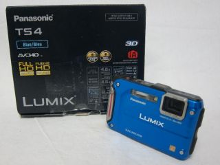  Lumix DMC TS4 DMC FT4 12 1 MP Digital Camera HDMI Ready Blue