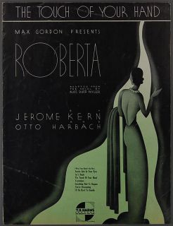 The Touch of Your Hand Kern Harbach Roberta 1933