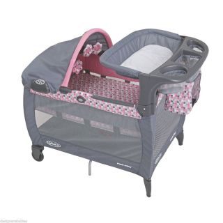 Graco Pack N Play Playard Bassinet Changer Musical Vibration Pink Ally