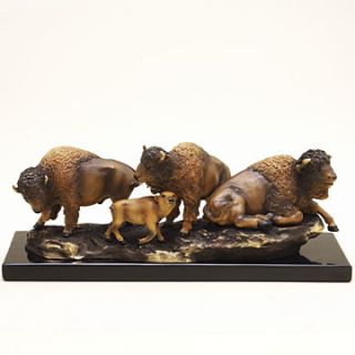 YOU ARE GETTING ONE BUFFALO HERD BRASS SCULPTURE IN THIS POSTING