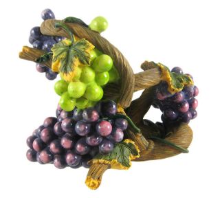 Grapevine Grapes Wine Bottle Holder Kitchen Decor
