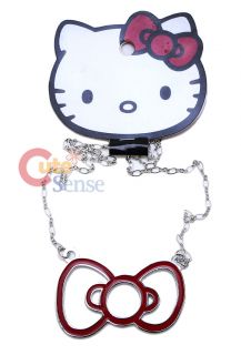 Sanrio Hello Kitty Big red bow Necklace Loungefly_1