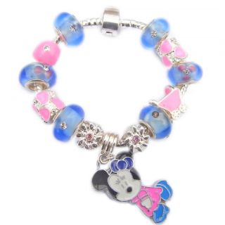 Childrens Kids Charm Bracelets Complete 13 Charms Hello Kitty Minnie