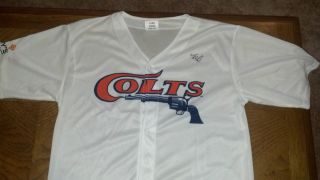 Houston Colt 45s Throwback Jersey Autographed by Lucas Harrell