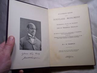 RARE Frederick Douglass Monument Ribbon 1st Book 1899