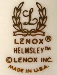 Lenox China Helmsley pttrn Dinner Plate