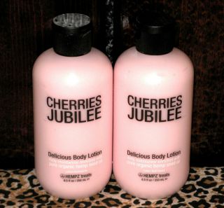 Hempz Treats Cherries Jubilee Body Lotion 8 5 oz Set of 2 Paraben