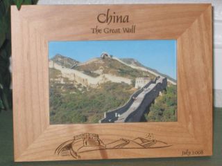 Great Wall of China Picture Frame Personalized Souvenir
