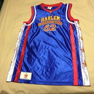 Harlem Globetrotters Official Authentic Blue #52 Big Easy Jersey Adult