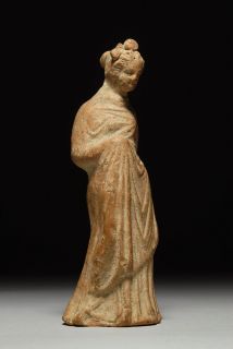 Ancient Greek Hellenistic Canosan Tanagra Sculpture Figure 300 B C