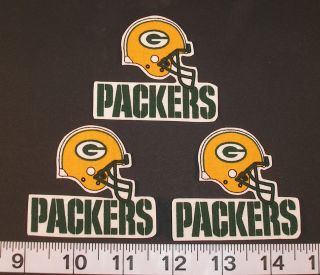 Green Bay Packers NFL Team Fabric Iron on Appliques No Sew Shirt Logo