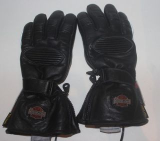 Harley Davidson Kevlar Heated Leather Insulated Motorcycle Gloves XS