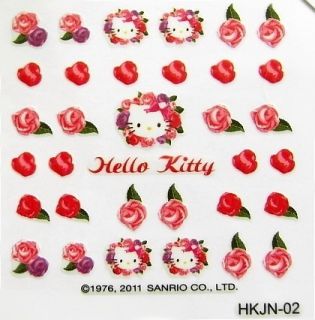 Sanrio Licensed Korea Flower Hello Kitty Nail Sticker 02 K54