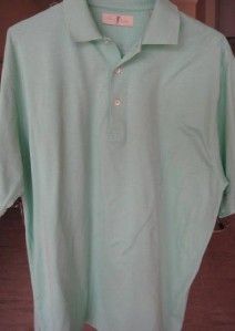 Mens Harry Vardon Teal Blue Polo Golf Shirt Size Large New w Out Tags
