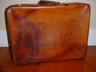 Vintage Hartmann Leather Suitcase Travel Luggage L Size