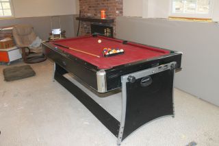 Harvard Pool Table & Air Hockey Table 2 in 1 Game Combo