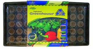 Jiffy 5718 Professional Greenhouse 50 Plant Starter Kit