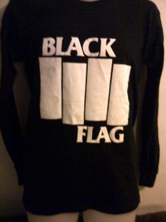 Black Flag Bars Long Sleeved Shirt Henry Rollins Band Minor Threat