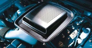 The 2003 Mach 1s shaker hood scoop fed air to a 300 horse version