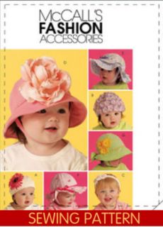 Baby Toddler Hat Bonnet Headband Sewing Pattern