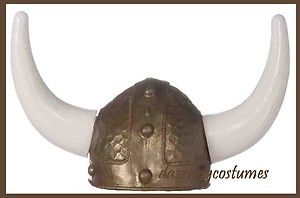 gold viking helmet horns hat sports halloween costume accessory prop