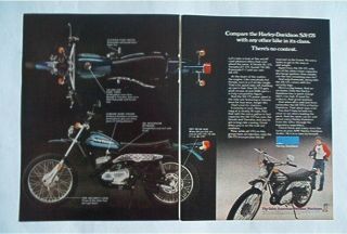 1976 Harley Davidson SX 175 AMF HD motorcycle AD motocross dirt bike