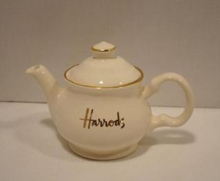 Harrods of England Miniature Teapot Souvenir Store Display by James