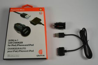 Griffin 2USB in 1 Car Charger for iPad iPhone iPod PowerJolt Micro 2 1