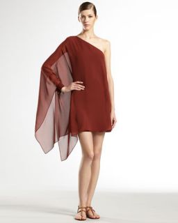light georgette one shoulder dress $ 1700 spring 2013 runway