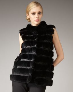 Diane von Furstenberg Funnelia Puffer Fur Vest   