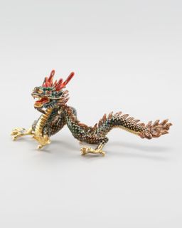 Roberto Coin Dragon Paper Weight, Green   