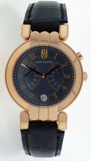 Harry Winston Excenter Bi Retrograde 18K Red Gold Watch