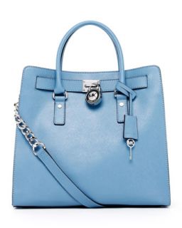 MICHAEL Michael Kors Hamilton Large Tote Bag, Surf Blue   Neiman