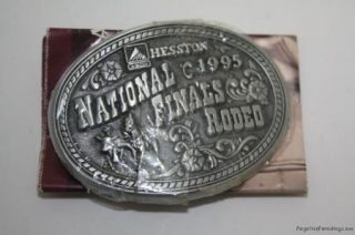 Hesston Belt Buckle 1995 National Finals Rodeo New Small NFR 95 Cowboy