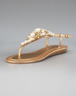 kate spade new york imani bead & crystal thong sandal   